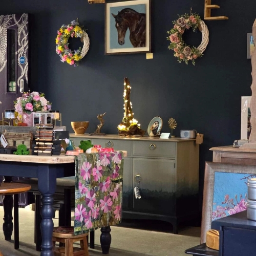 Art of Morrow bespoke furniture in shop
