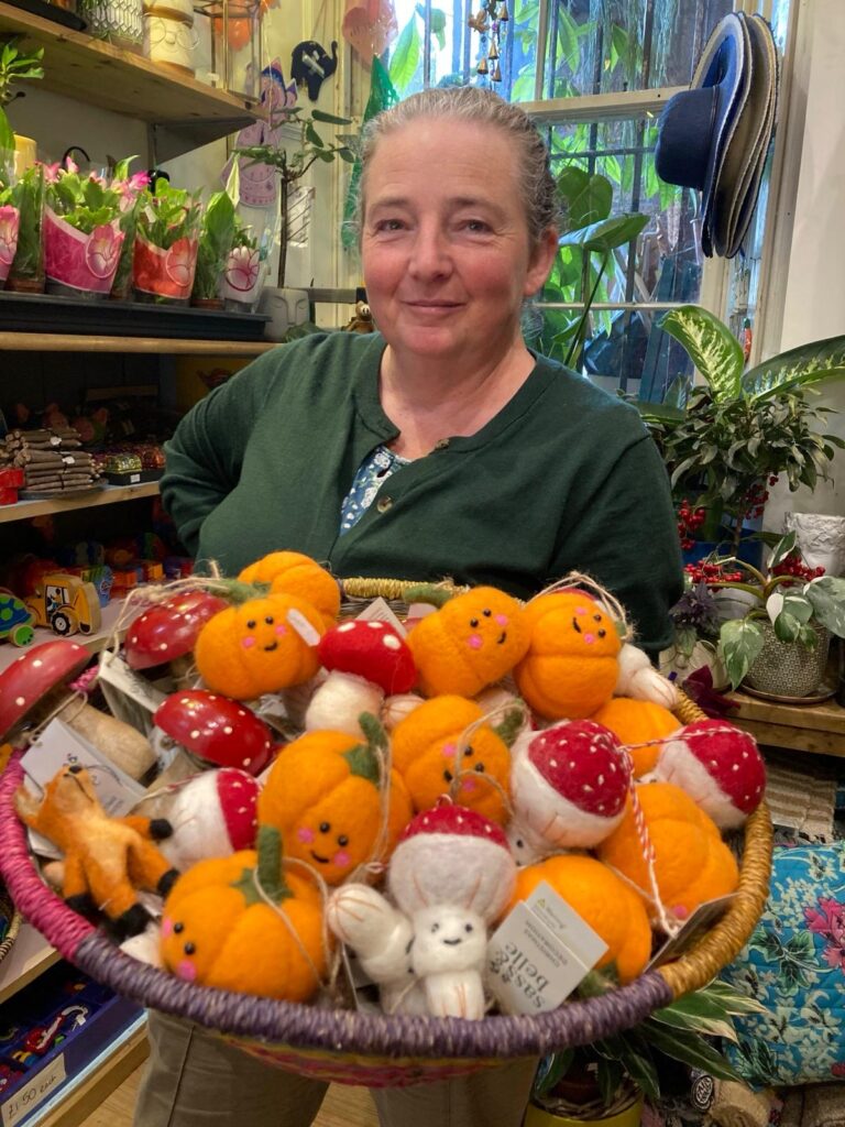 Fair Trade Winds in Linlithgow participating in the Halloween Pumpkin trail