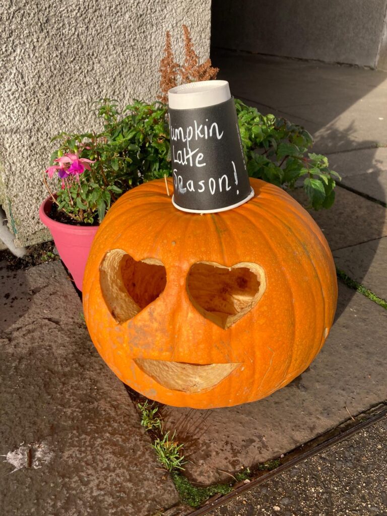 So Strawberry Caffe in Linlithgow participating in the Halloween Pumpkin trail