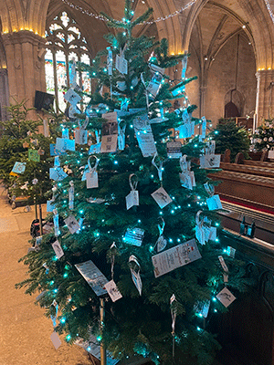 St Michael's Festival of Christmas Trees in Linlithgow, supported by all the businesses through One Linlithgow
