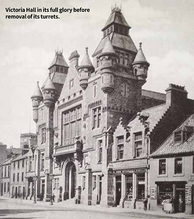 Victoria Hall in its full glory before removal of its turrets