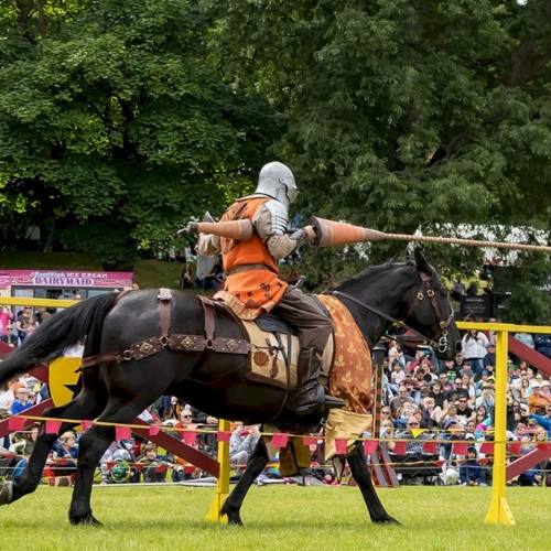 jousting at the Linlithgow palace