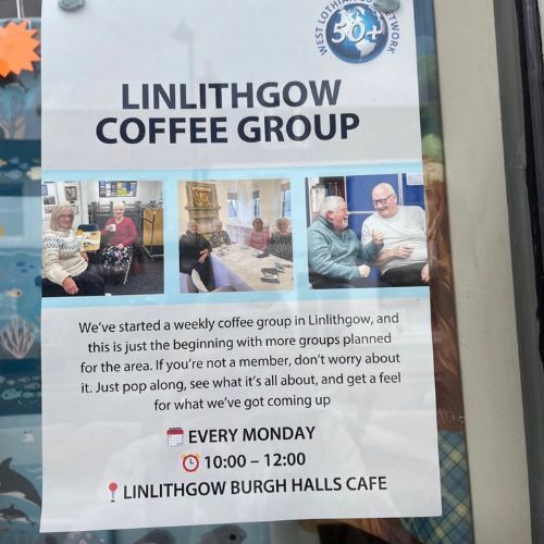 The Linlithgow Coffee Group every Monday